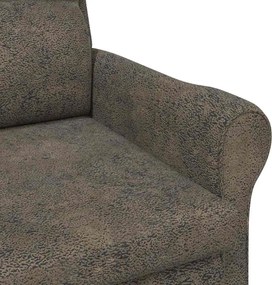 vidaXL Πολυθρόνα Σκούρο γκρι 76 x 94 x 102 εκ. Τεχνητό Δέρμα