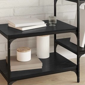 vidaXL Ράφι Βιβλίων 4 pcs Μαύρο 60 x 40 x 1,5 cm Επεξεργασμένο ξύλο