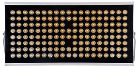 GloboStar FLOOD-TENA 90223 Προβολέας Wall Washer για Φωτισμό Κτιρίων LED 150W 13500lm 10° DC 24V Αδιάβροχο IP65 L43.5 x W15.5 x H18cm Θερμό Λευκό 2700K - Ασημί - 3 Years Warranty - 90223