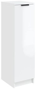 vidaXL Παπουτσοθήκη Γυαλιστερό Λευκό 30x35x100 εκ. Επεξεργασμένο Ξύλο