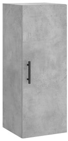 vidaXL Ντουλάπι Γκρι Σκυροδέματος 34,5x34x180 εκ. Επεξεργασμένο Ξύλο