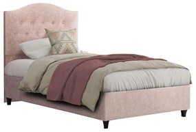 Κρεβάτι Malena HM651.22 Για Στρώμα 90x200cm Βελούδινο Beige Single Velvet