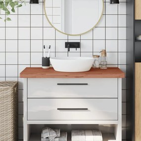 vidaXL Πάγκος Μπάνιου 100x60x4 εκ. από Μασίφ Ξύλο Οξιάς