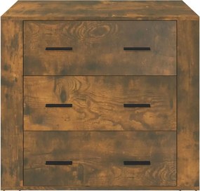 vidaXL Ντουλάπι Καπνιστή Δρυς 80x33x70 εκ. από Επεξεργασμένο Ξύλο