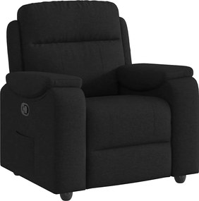 vidaXL Πολυθρόνα Ανακλινόμενη Μαύρη Υφασμάτινη
