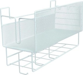 Επιτοίχιος Οργανωτής Γραφείου 36.5x13x25cm με Γάντζους Άσπρο ή Μαύρο