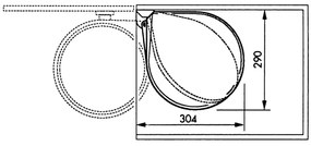 Hailo Κάδος Απορριμμάτων Ντουλαπιού Compact-Box Λευκός Μ/15 L 3555-001