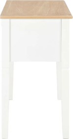 vidaXL Γραφείο Λευκό 109,5 x 45 x 77,5 εκ. Ξύλινο