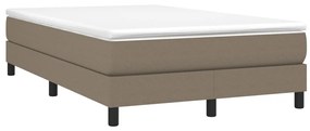 vidaXL Πλαίσιο Κρεβατιού Boxspring Taupe 120x200 εκ. Υφασμάτινο