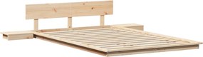 vidaXL Σκελετός Κρεβατιού Καφέ 120 x 200 cm ξύλο