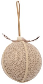 Χριστουγεννιάτικη Μπάλα Fell 024221 8x8x8cm Beige