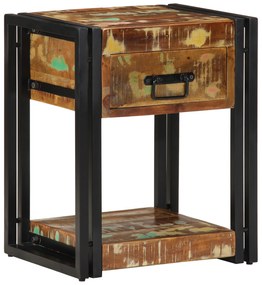 vidaXL Κομοδίνα 2 τεμ 40x35x50 εκ Μασίφ Ξύλο Ανακυκλωμένο