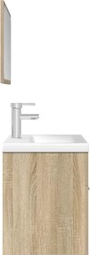 vidaXL Σετ Επίπλων Μπάνιου 3 Τεμαχίων Sonoma Δρυς Επεξεργασμένο Ξύλο