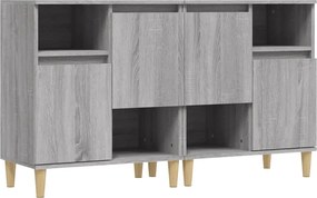 vidaXL Ντουλάπι 2 τεμ. Γκρι Sonoma 60x35x70 εκ. από Επεξεργασμένο Ξύλο