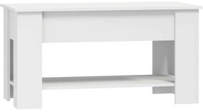 vidaXL Τραπεζάκι Σαλονιού Λευκό 101 x 49 x 52 εκ. Επεξεργασμένο Ξύλο