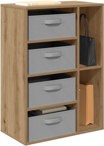 vidaXL Πλαϊνό γραφείο Artisan Δρυς 60 x 33,5 x 84 εκ