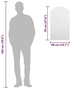 vidaXL Καθρέφτης 70 x 40 εκ. Γυάλινος