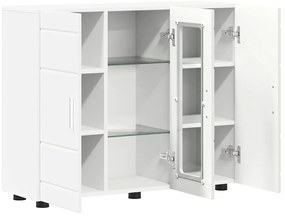 vidaXL Πλαϊνό γραφείο Λευκό 55.5 x 29 x 100 εκ Επεξεργασμένο ξύλο