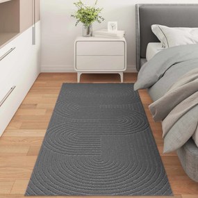vidaXL Χαλιά χώρου PALMERAS Ανθρακί 200 x 80 εκατοστά Πολυεστέρας