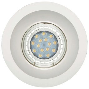 Φωτιστικό Οροφής Χωνευτό VK/09008 Φ20x7,5cm 1xG53 50W White VKLed