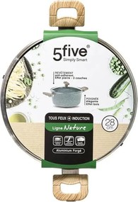 ΚΑΤΣΑΡΌΛΕΣ POT+LID FORGED ALU NATURE FIVE 28CM  111009A