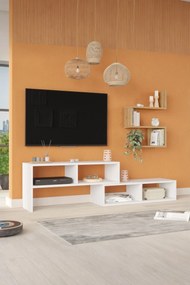 Stewehome Έπιπλο τηλεόρασης με ράφι 160x30x43 cm