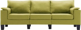 vidaXL Καναπές Πράσινο ύφασμα