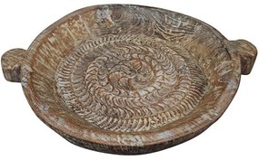 Διακοσμητικός Δίσκος Parat 029886 55x44x8cm Brown Ξύλο