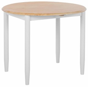 Τραπέζι Berwyn 1043, Ανοιχτό χρώμα ξύλου, Γκρι, 75x61x92cm, 19 kg, Επιμήκυνση, Ξύλο, Ξύλο: Καουτσούκ | Epipla1.gr