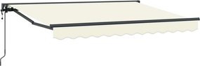 vidaXL Ηλεκτρικό Αναδιπλούμενο Σκίαστρο Κρεμ 3,5 x 2 m