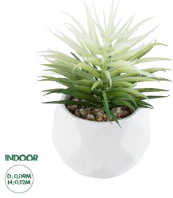 GloboStar® Artificial Garden SUCCULENT SENECIO 20997 Διακοσμητικό Φυτό Παχύφυτο Σενέκιο Υ12cm