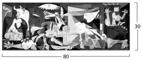 ΠΙΝΑΚΑΣ ΚΑΜΒΑΣ ΤΥΠΟΥ PICASSO GUERNICA HM7198.03 80x3x30 εκ. - 0544154 - HM7198.03