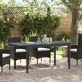 vidaXL Τραπέζι Κήπου Σκούρο Γκρι 180 x 80 x 76 εκ Αλουμίνιο