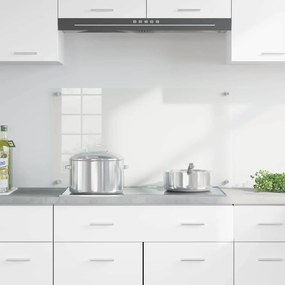 vidaXL Πίσω Πάνελ Κουζίνας Διαφανές 90 x 50 cm σκληρυμένο γυαλί