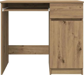 vidaXL Γραφείο Αρτισιανή Δρυς 86x49x76 εκ. από Επεξεργασμένο Ξύλο