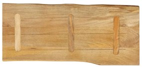 vidaXL Επιφάνεια Τραπεζιού 80x40x3,8 εκ. Live Edge Μασίφ Ξύλο Μάνγκο