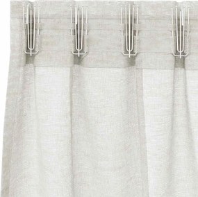 vidaXL Κουρτίνα βυσσινί 2 pcs Κρεμ 225 x 140 εκ. Πολυεστέρας