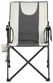 VEVOR Heated Camping Chair, 3 Heat Settings, High Back Folding Camping Chair, Supports 260lbs, Full Padded Beach Chairs with Armrest &amp; Cupholder, Portable Lawn Chairs for Outdoor Sports Travel