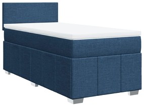 ΚΡΕΒΑΤΙ BOXSPRING ΜΕ ΣΤΡΩΜΑ ΜΠΛΕ 80X200 ΕΚ. ΥΦΑΣΜΑΤΙΝΟ 3289194