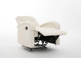 Πολυθρόνα Ανακλινόμενη ArteLibre CELAENO Εκρού PU 80x96x97cm