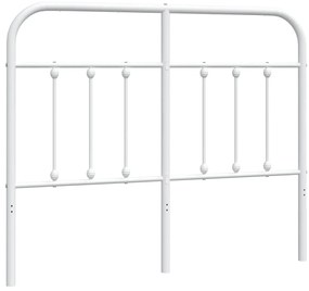 vidaXL Κεφαλάρι Λευκό 120 εκ. Μεταλλικό