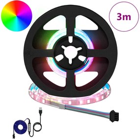 vidaXL Λωρίδα LED 12 pcs Μαύρο και Διαφανές 250 mm Χαλκός και Πλαστικό