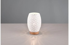 Επιτραπέζιο Φωτιστικό 1xE27 Φυσικό Ξύλο Bidar Trio Lighting-R51571031-Λευκό R51571031