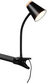 Clip Φωτιστικό Reality Lighting -RL PONGO R25831102 Μαύρο Ματ (Black Mat) 3000K