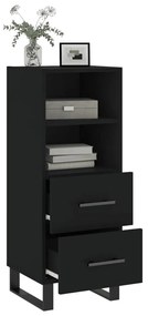 vidaXL Ντουλάπι Μαύρο 34,5 x 34 x 90 εκ. από Επεξεργασμένο Ξύλο