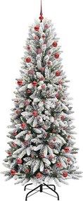 vidaXL Τεχνητό Χριστουγεννιάτικο Δέντρο με 300 LED Λευκό 210 cm
