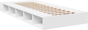 vidaXL Πλαίσιο Κρεβατιού Λευκό 100 x 200 εκ. Επεξεργ. Ξύλο