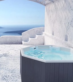 Sanitec Medusa 195x195 - SPA Εξωτερικου Χωρου - Λευκό Ματ