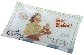 Πιάτο Ορθογώνιο Home Baking (Σετ 6τμχ) Int8513 16X10cm White-Multi Espiel Γυαλί