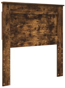 vidaXL Σκελετός Κρεβατιού Καπνιστό Δρύς 100 x 200 cm Μηχανήματος Ξύλο